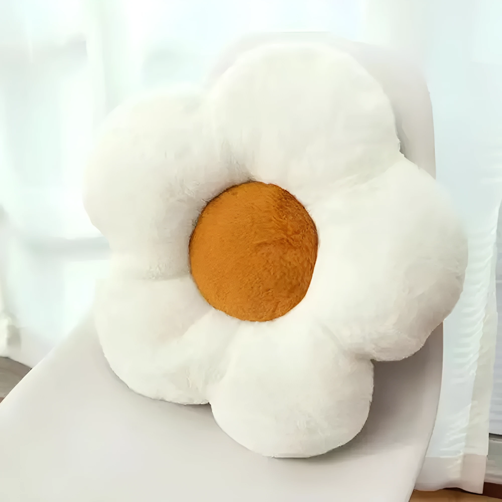 Plush Flower Seating Cushion by Casa & Beyond