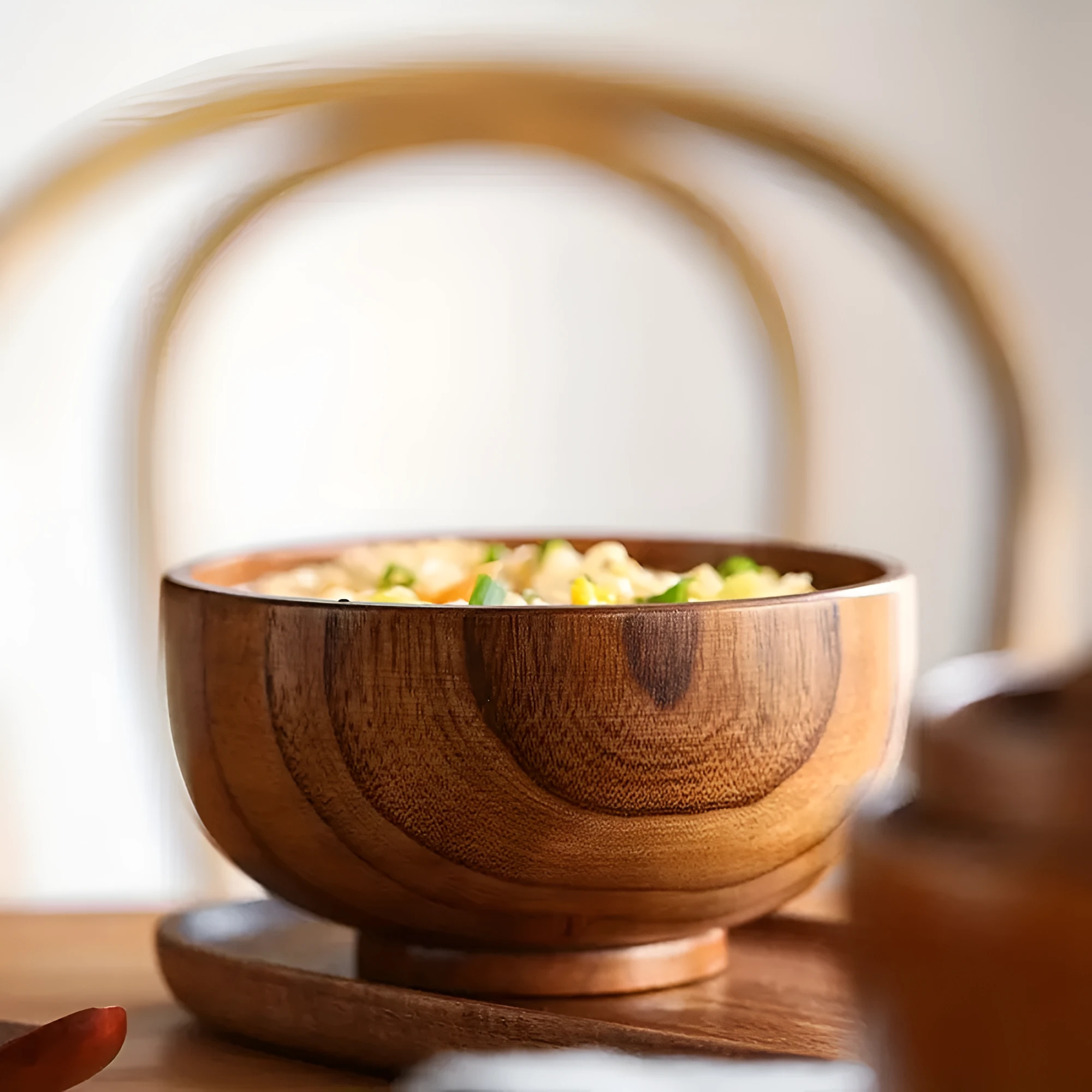 Rustic Jujube Wooden Bowl by Casa & Beyond