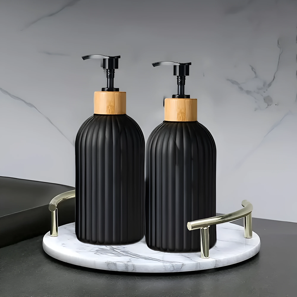 Minimalist Bamboo Pump Soap Dispenser by Casa & Beyond