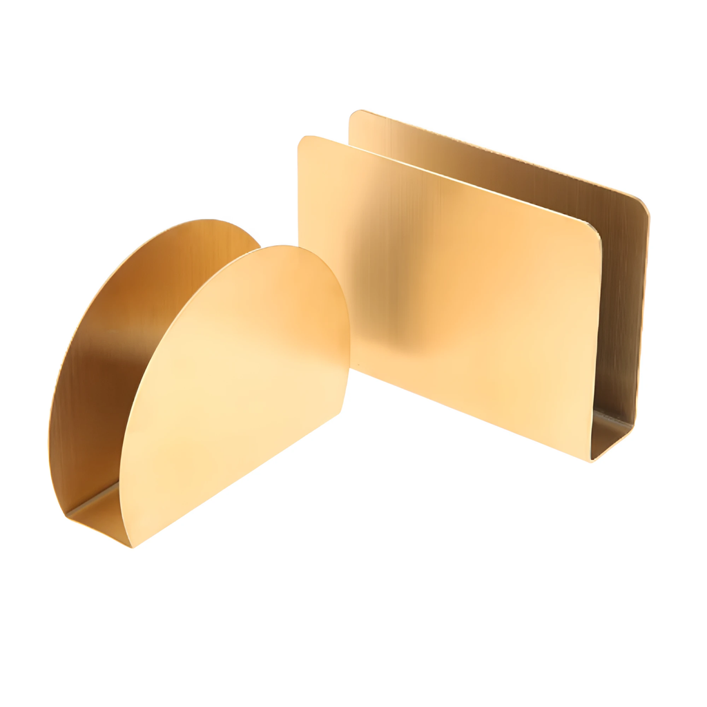 Gold Metallic Napkin Holder by Casa & Beyond