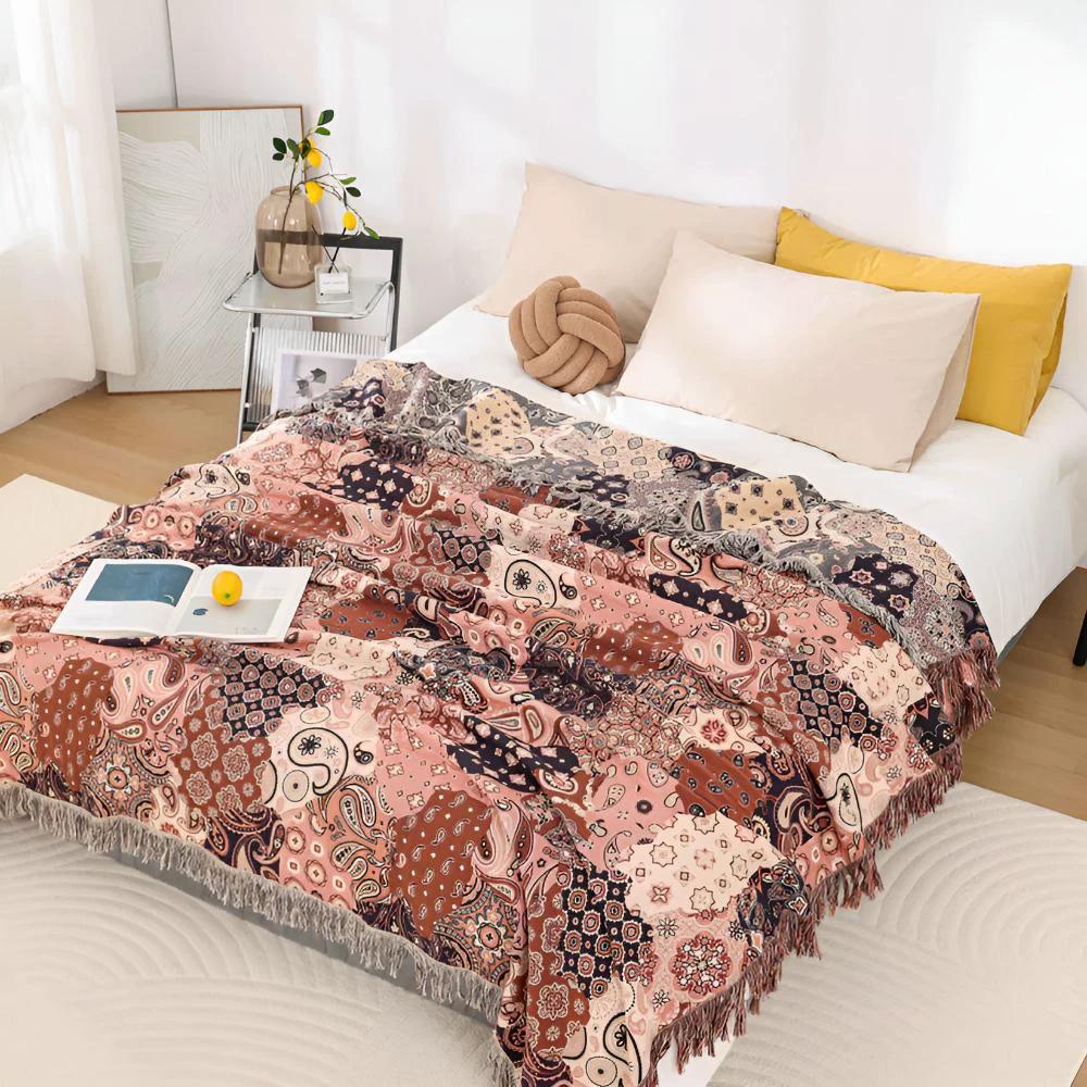 Bohemian Paisley Bliss Blanket by Casa & Beyond