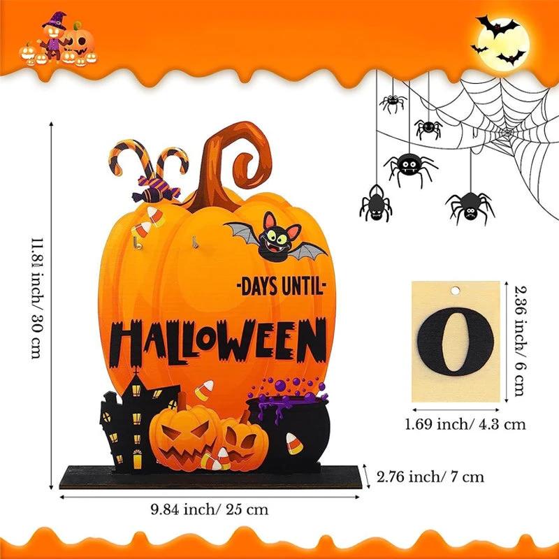Wood Halloween Advent Calendar by Bowlift