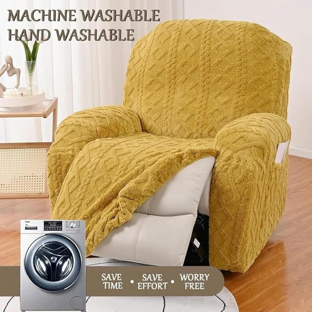Jacquard Stretch Recliner Sofa Cover by Casa & Beyond