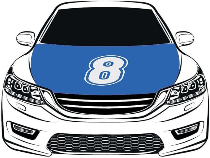 Number Car Hood Cover Flag ,Engine Flag ,3.3X5ft/6X7FT, 100% Polyester Elastic Fabrics Can be Washed Suitable for large SUV and Pickup Trucks by flagsshop
