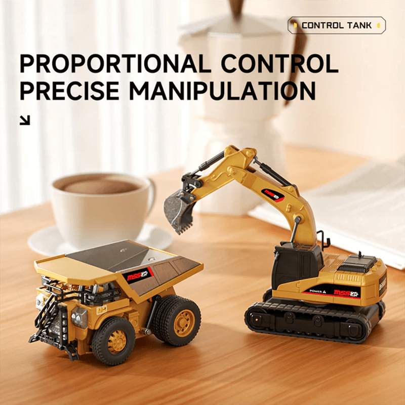 BuildMaster Mini RC Set | Fun construction vehicles for endless play adventures by BowLift
