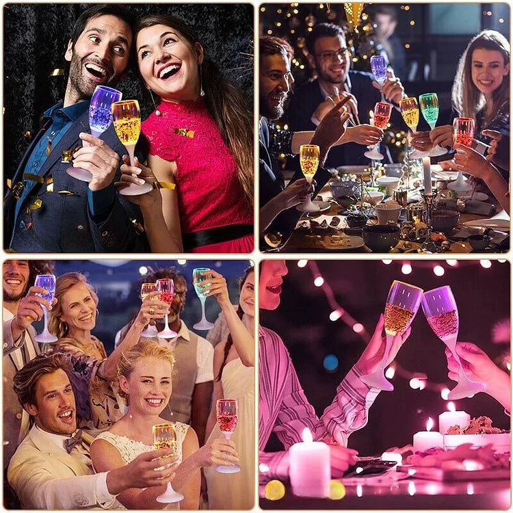 GlowSip - LED-lit wine glass set (6 pieces) Bowlift by Bowlift