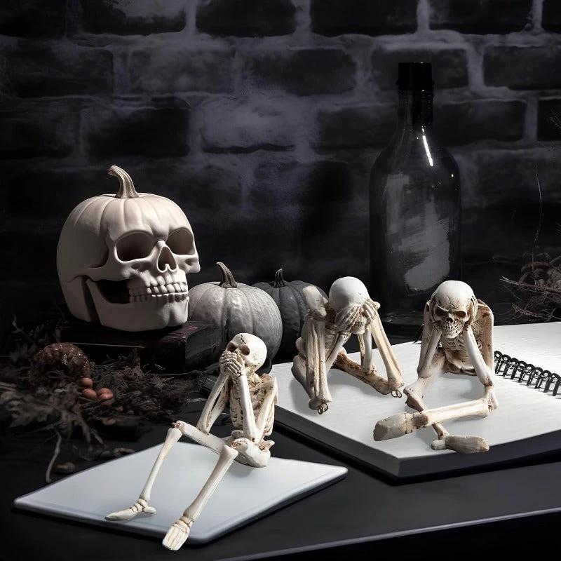 Halloween Resin Skeleton Figurines by BowLift