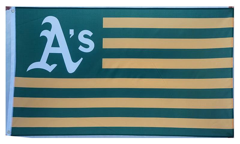 Oakland Athletics Flag-3x5FT Banner-100% polyester by flagsshop