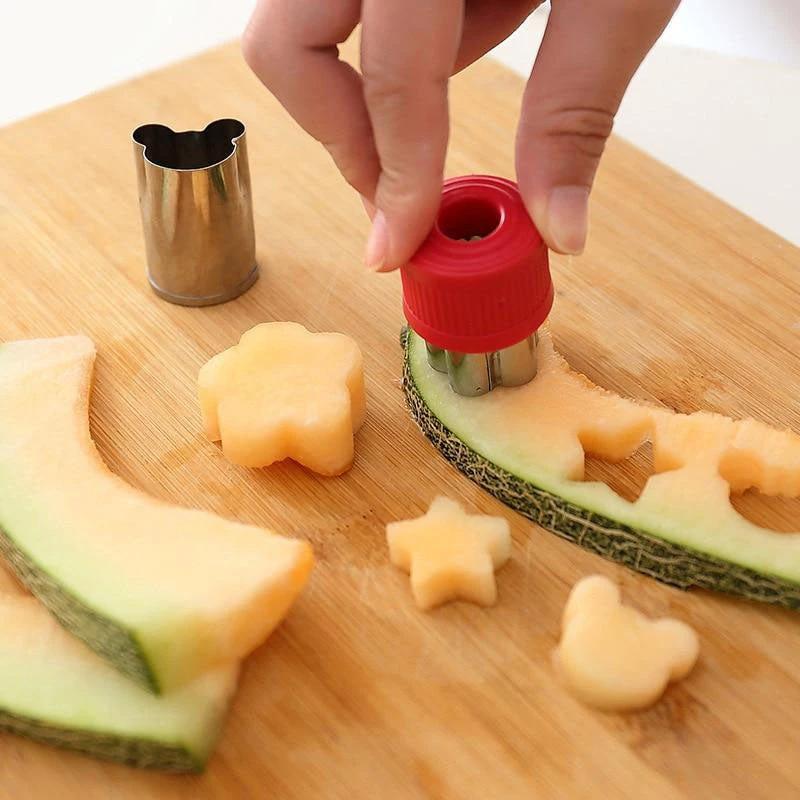 8pcs set Flower Star Shape Vegetable Fruit Cutter Mold Slicer by Bowlift