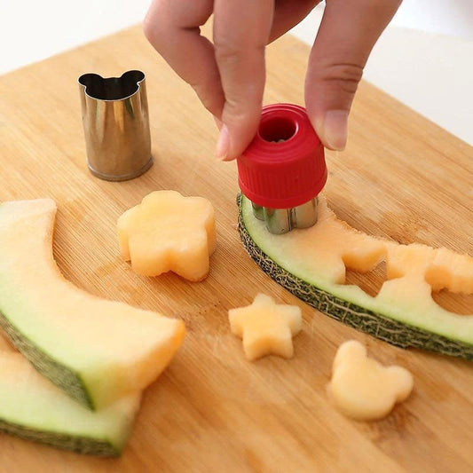 8pcs set Flower Star Shape Vegetable Fruit Cutter Mold Slicer by Bowlift