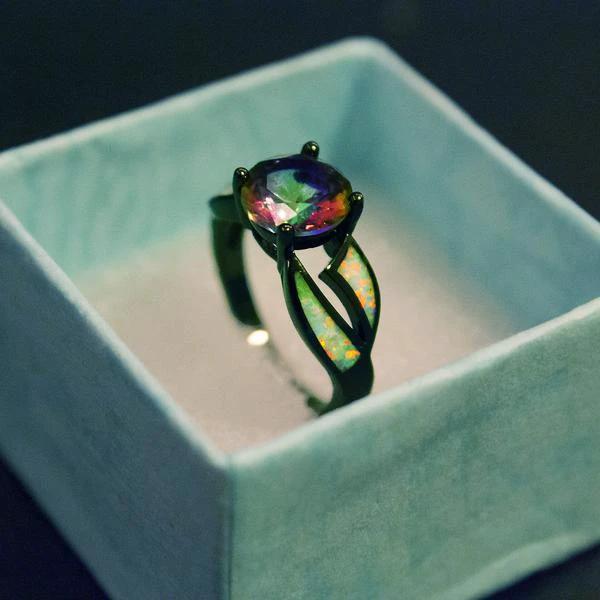 Fire Opal Ring by Bowlift