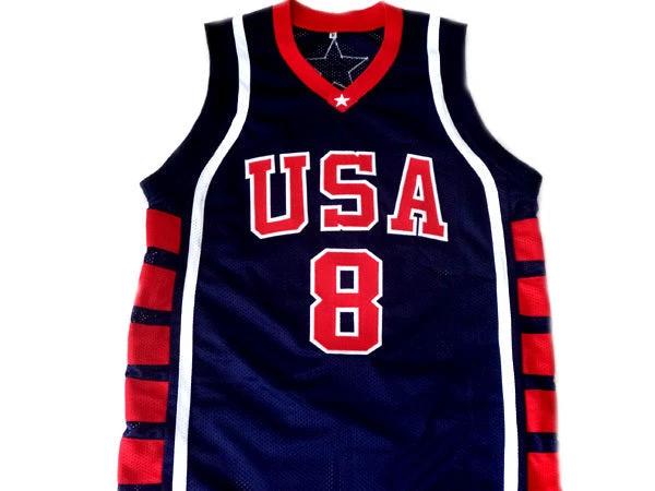 Carmelo Anthony Jersey #8 Team USA BasketBall Navy Blue by My store basketball