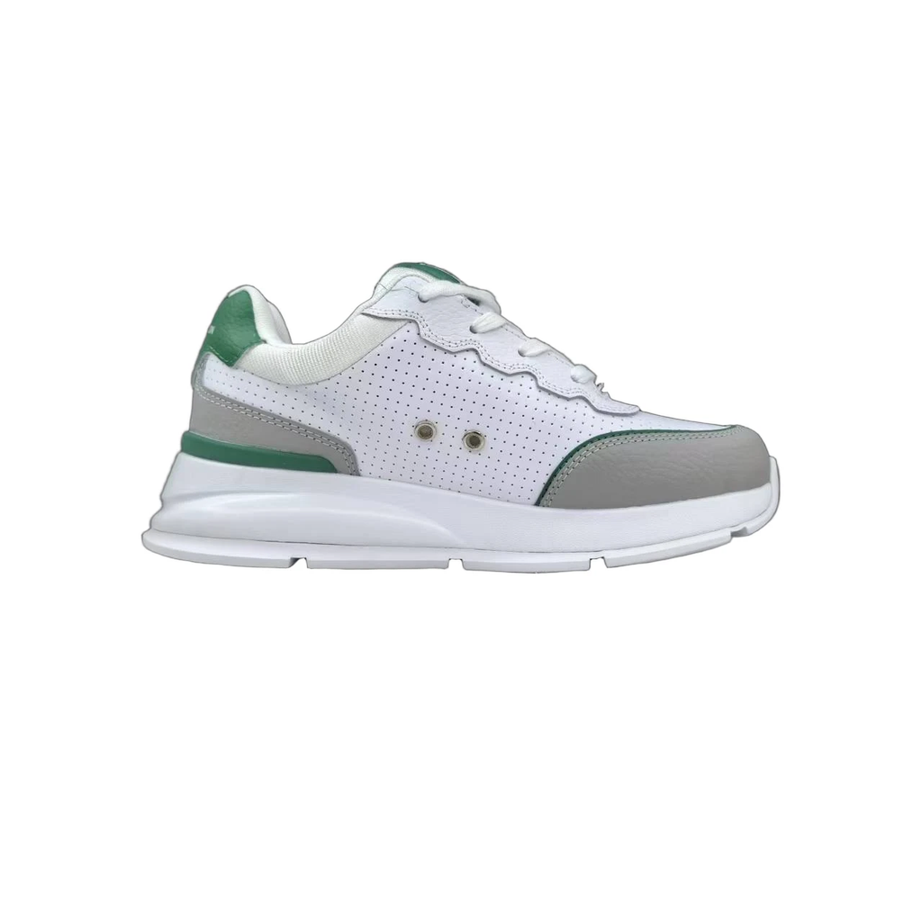 Luxury Lou Paris Classic Trainers Green White Shoes Sneakers by Air Jordan