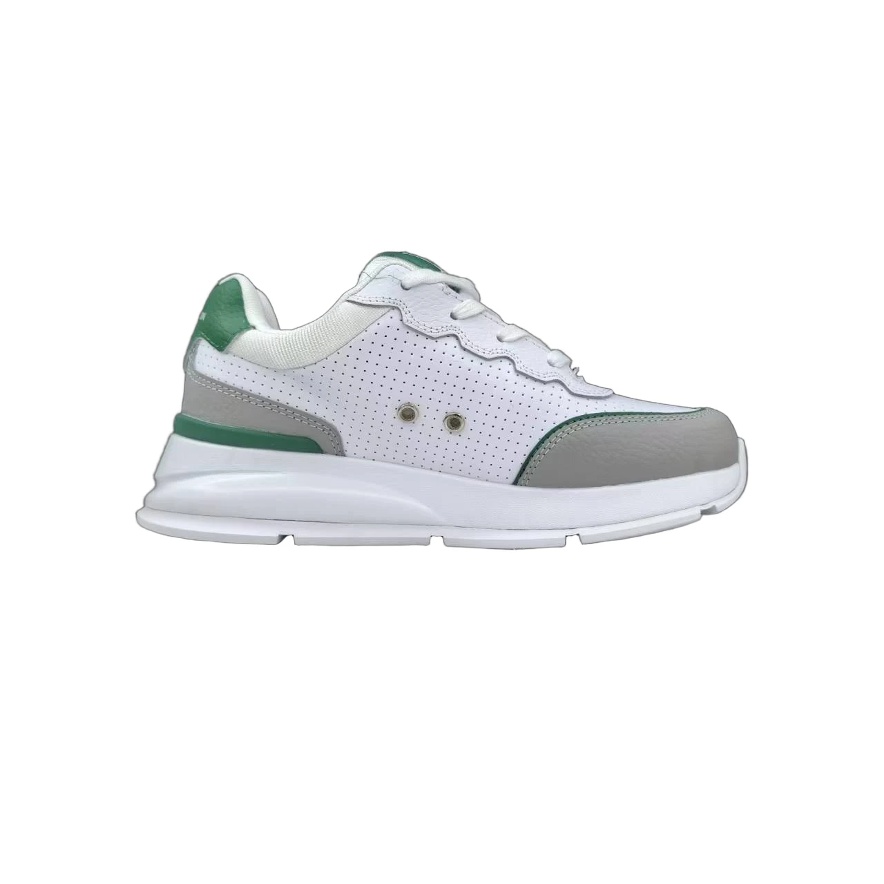 Luxury Lou Paris Classic Trainers Green White Shoes Sneakers by Air Jordan