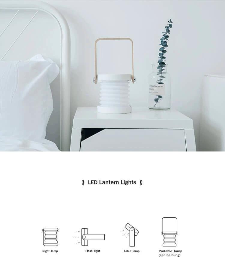 Lantern lamp night light creative foldable portable LED table lamp by BowLift