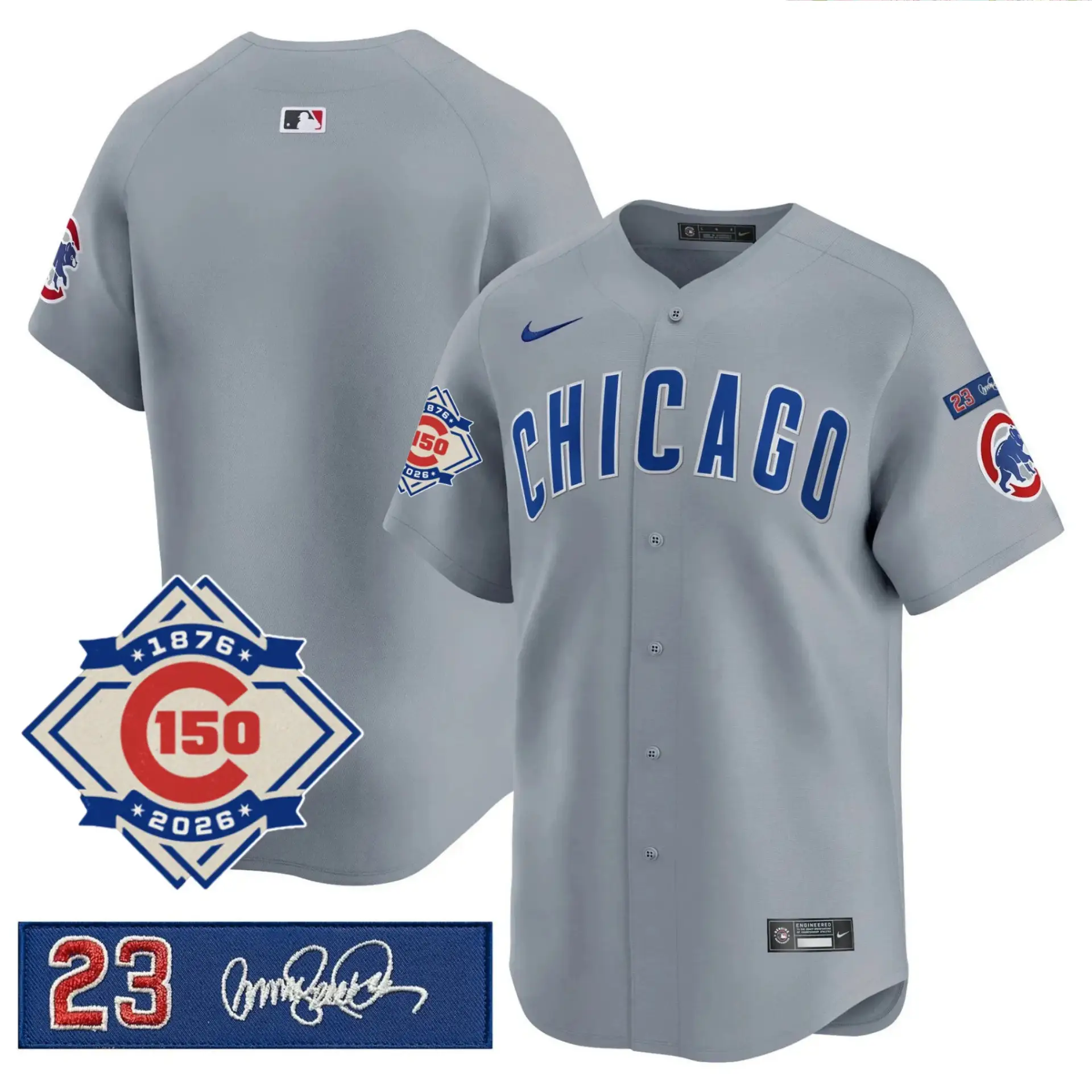 CHC Limited Jersey - 150th Anniversary & 'Ryno' Tribute Patch - All Stitched by Chicago Cubs