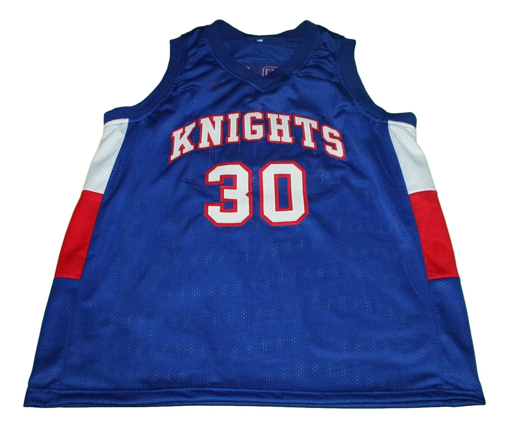 Stephen Curry Jersey #30 Knights High School New Basketball Blue by My store basketball