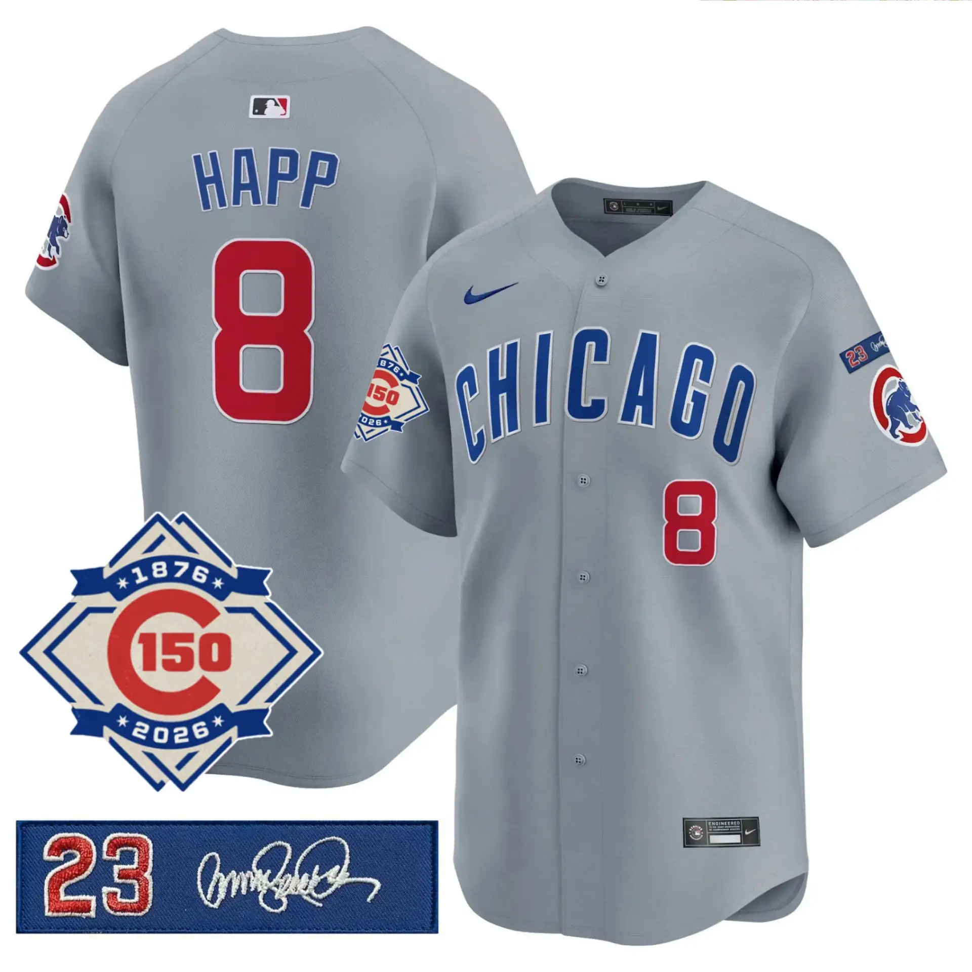 CHC Limited Jersey - 150th Anniversary & 'Ryno' Tribute Patch - All Stitched by Chicago Cubs