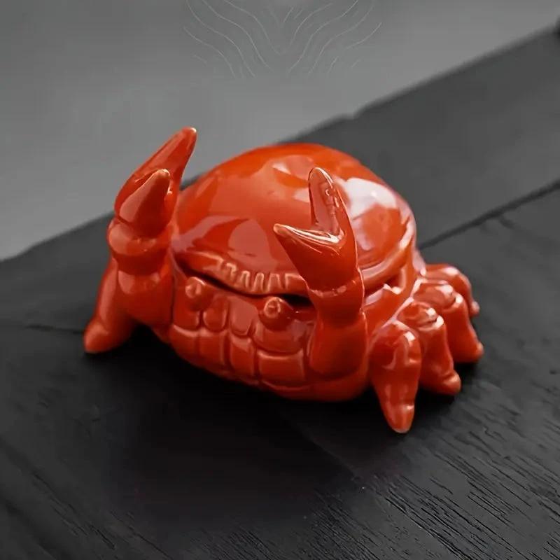 CrabbySmoke – Unique crab-shaped ashtray with lid Bowlift by Bowlift