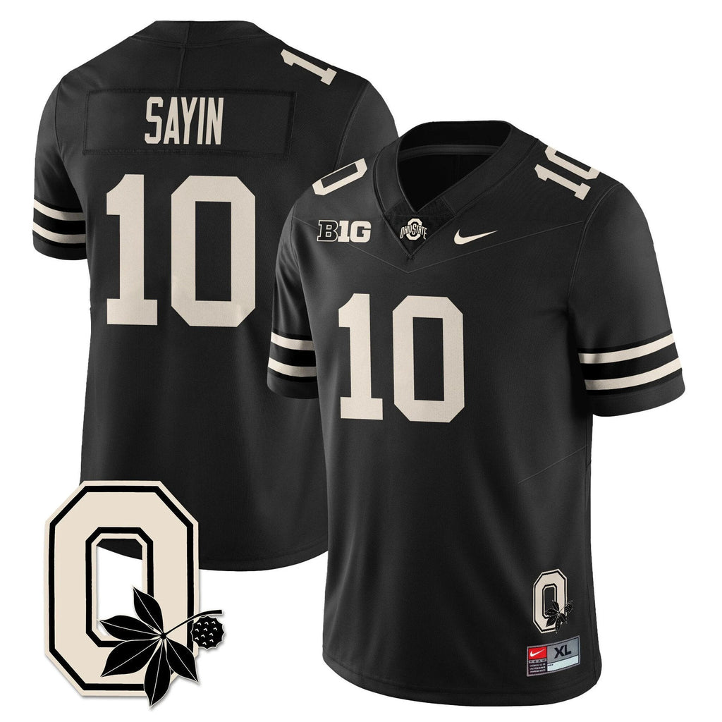 Julian Sayin Jersey #10 Ohio State Buckeyes 2025 Limited Stitched Black by My Store NCAA Football Jerseys