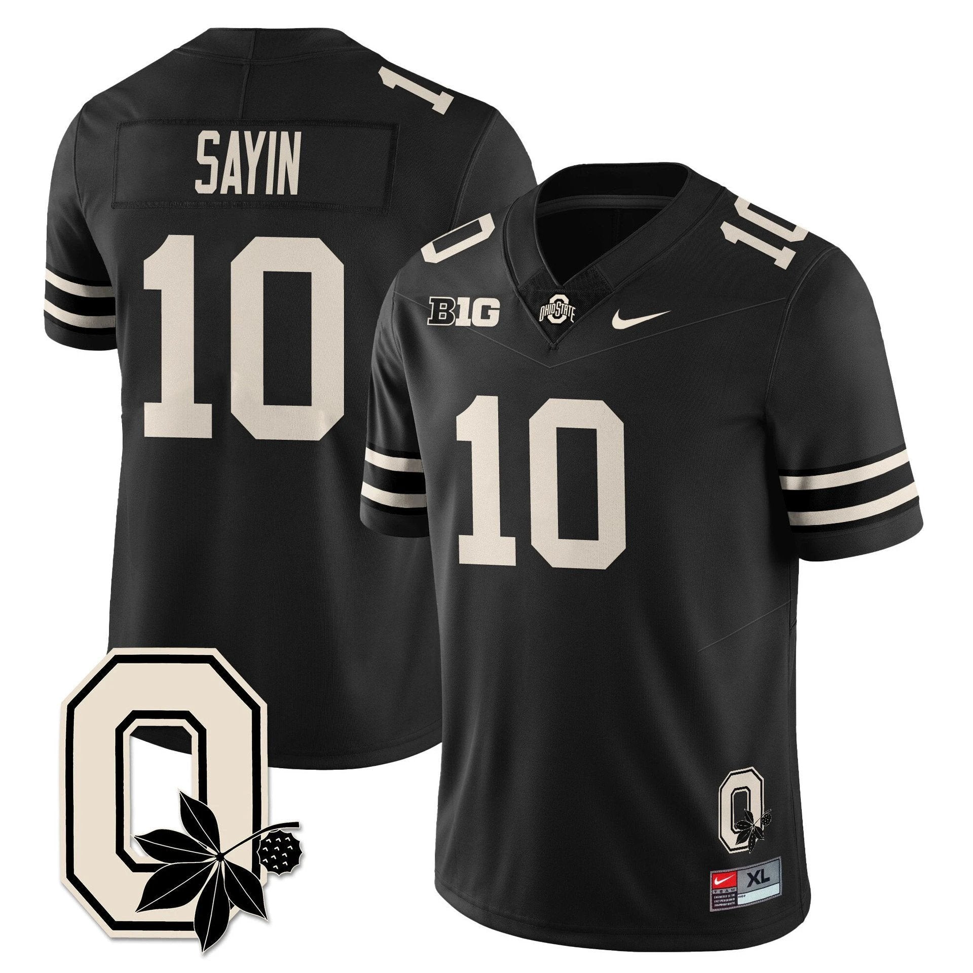 Julian Sayin Jersey #10 Ohio State Buckeyes 2025 Limited Stitched Black by My Store NCAA Football Jerseys