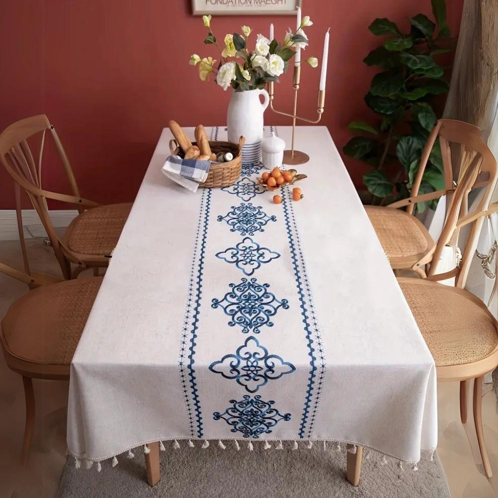 Sorella Luxe Embroidered Tablecloth by Casa & Beyond