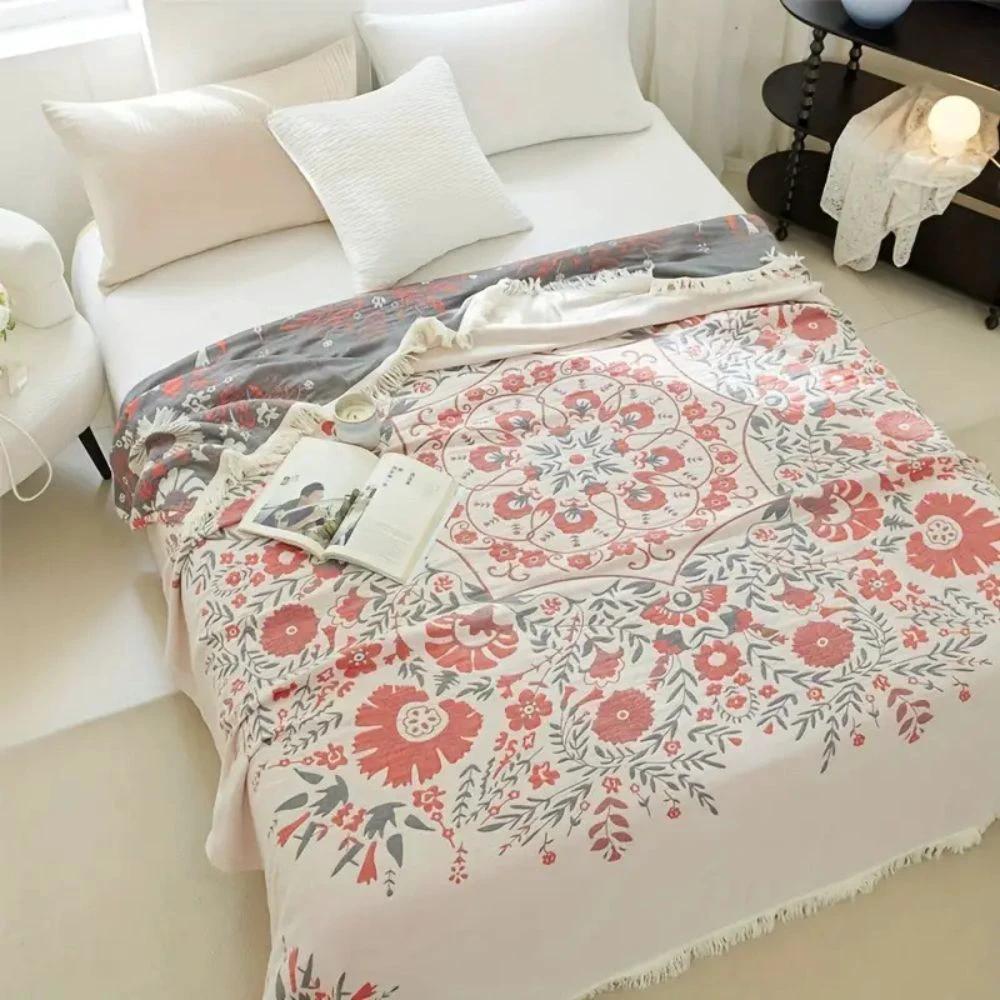 Versailles-Inspired Reversible Floral Blanket by Casa & Beyond