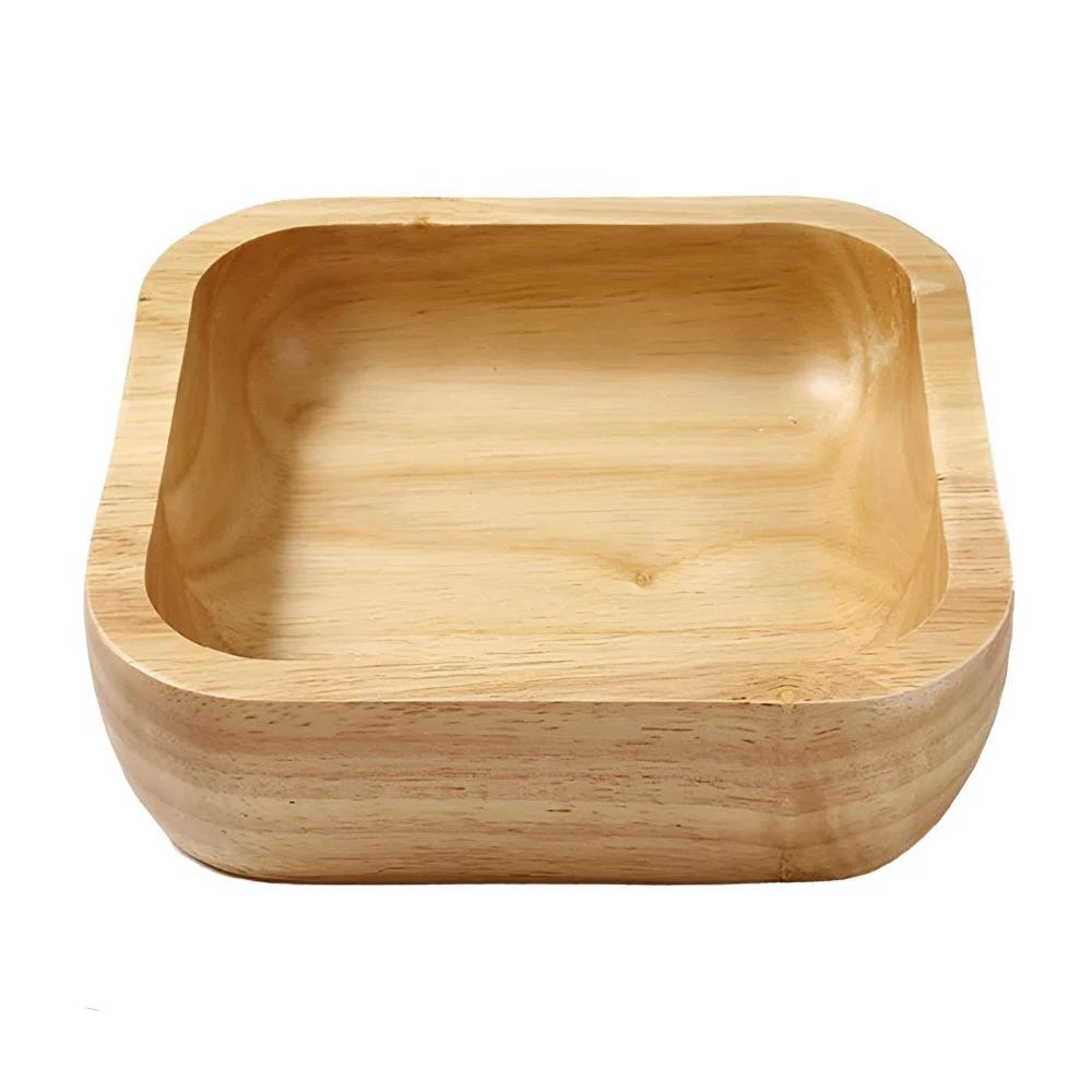 Natural Wood Square Bowl by Casa & Beyond