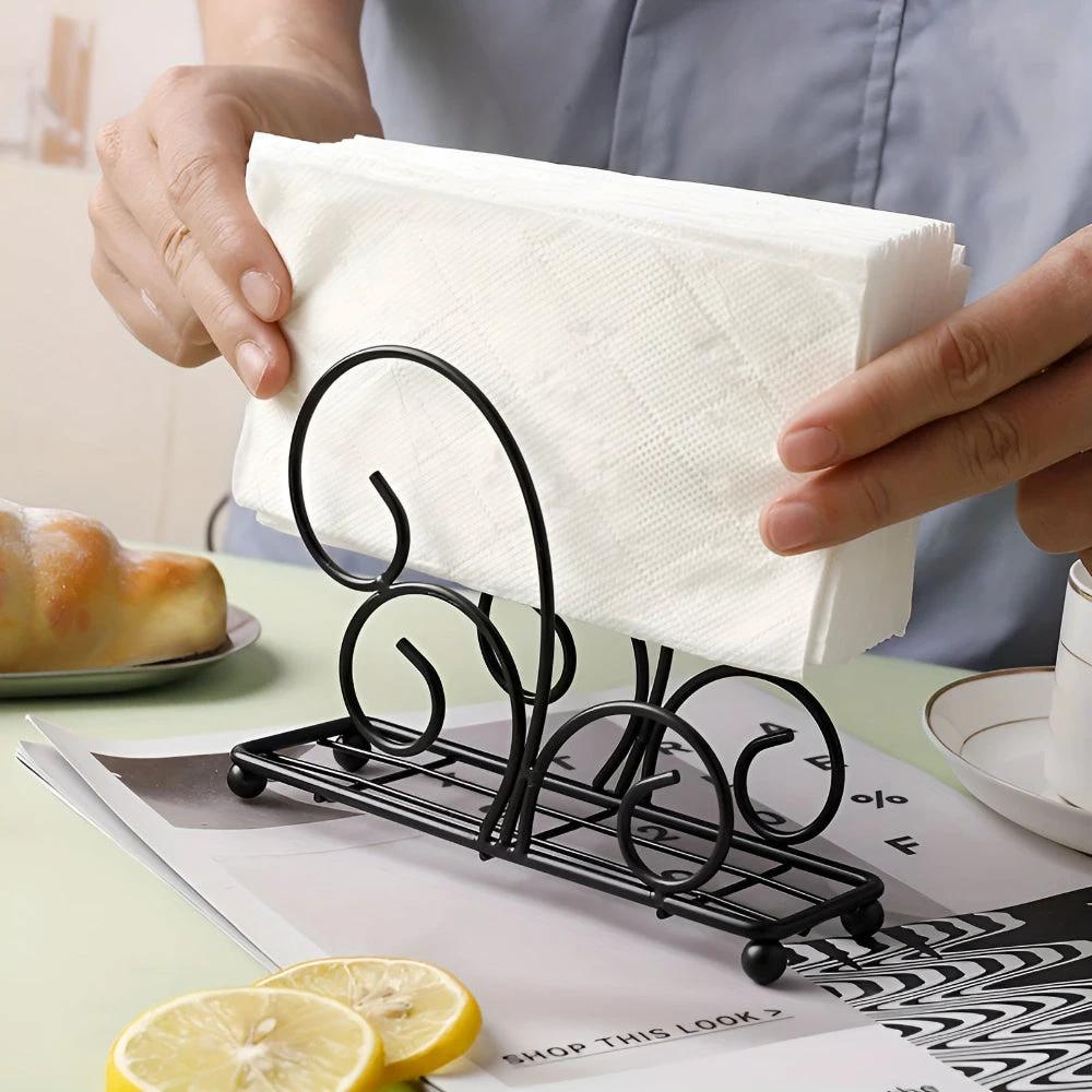 Stylish Swirl Napkin Holder by Casa & Beyond