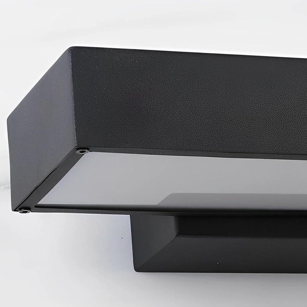 Modern LED Wall Lamp with Motion Sensor and Black Housing by BowLift