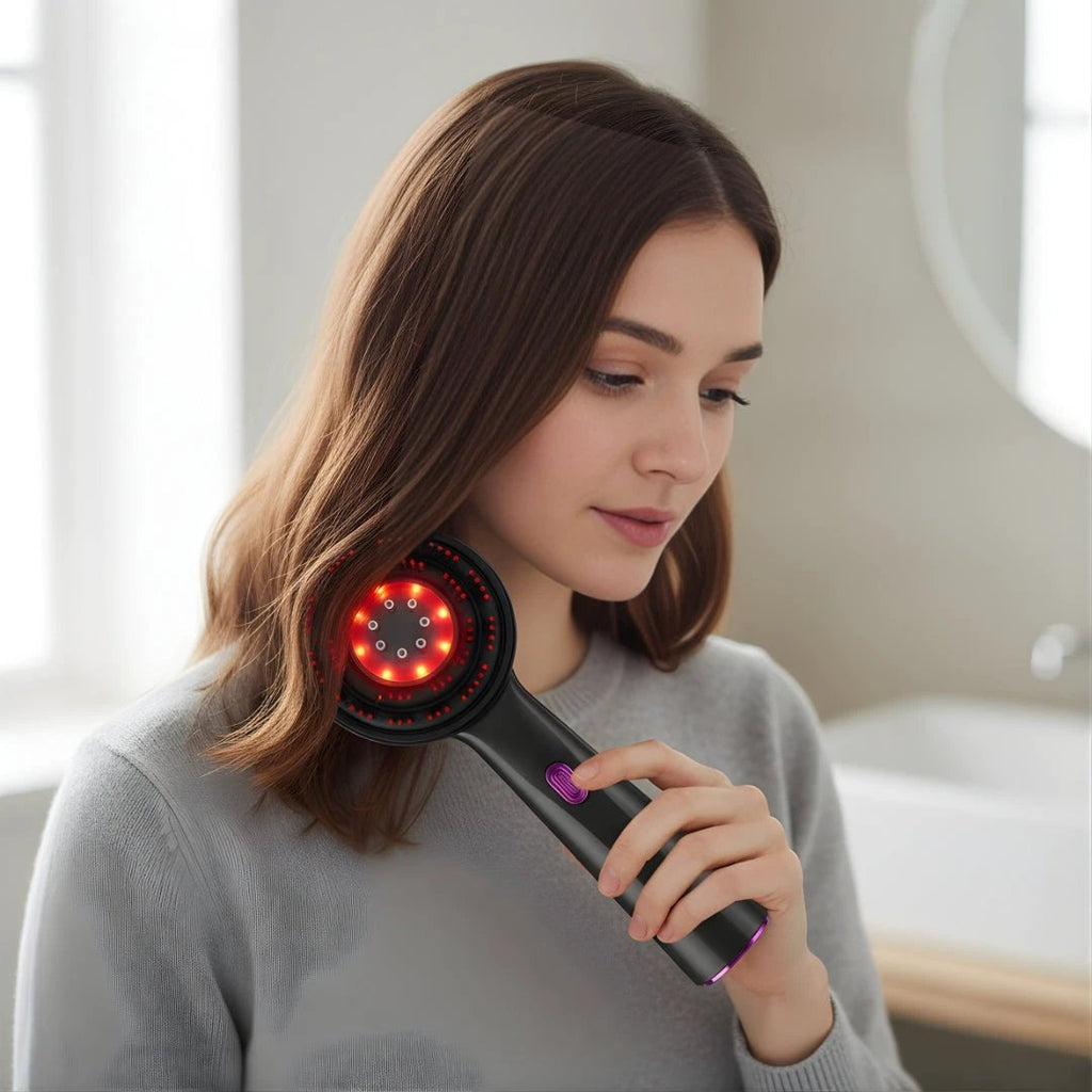 Red-Light Therapy – Rechargeable Hand-Held – Boosts Density for Thinning Hair – ThickerGrowth Bowlift by Bowlift
