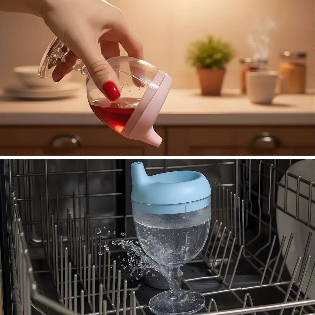 No‑Spill Silicone – Easy‑Grip Handles – Supports Weaning – Mess‑Free Drinking for Toddlers Bowlift by Bowlift