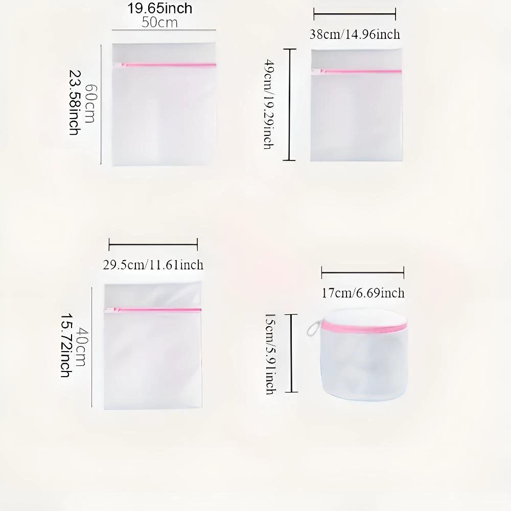 Zipped Mesh Laundry Cubes by Casa & Beyond