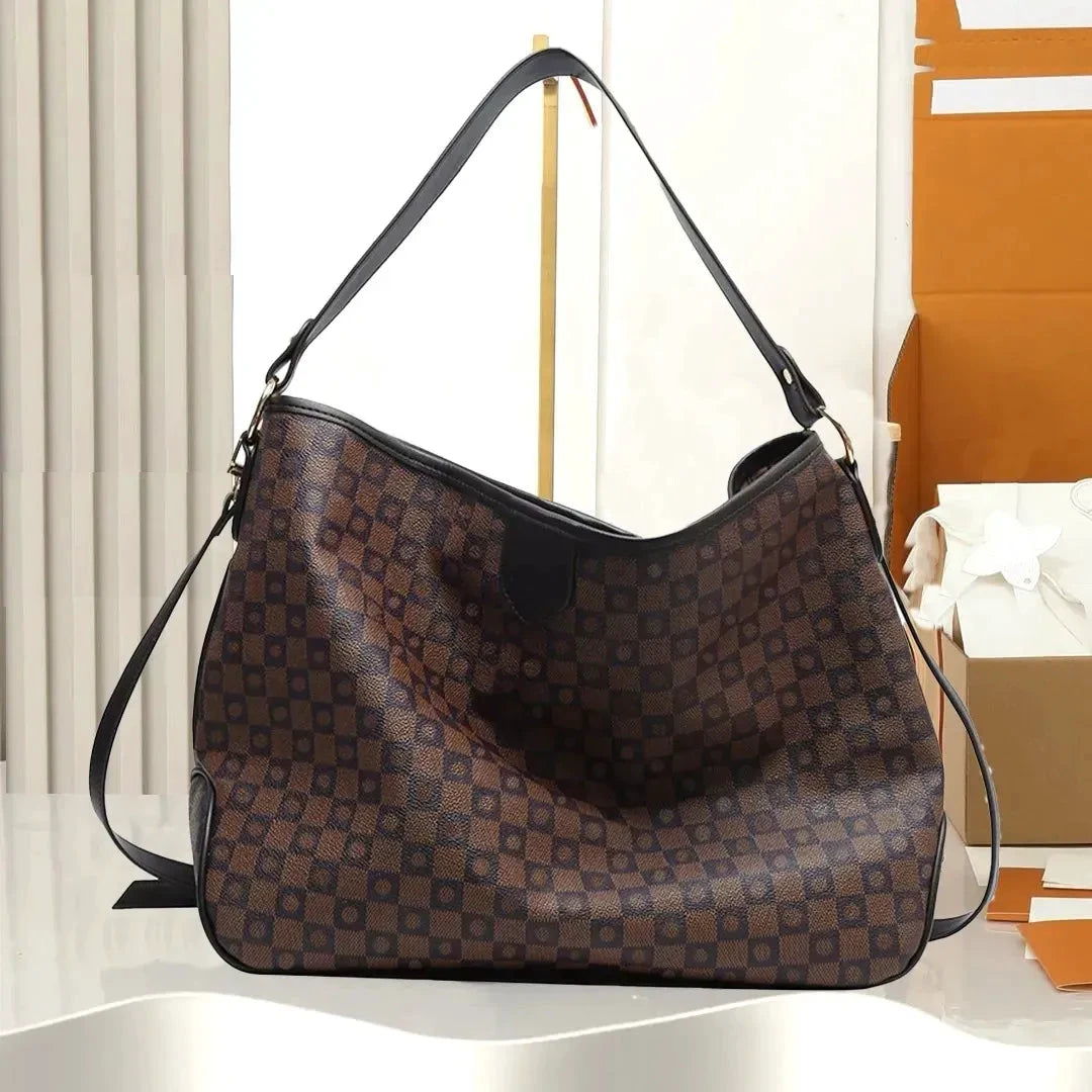 Large Capacity Apricot Patterned Designer Bag Luxury Shoulder Purse by fashionable010