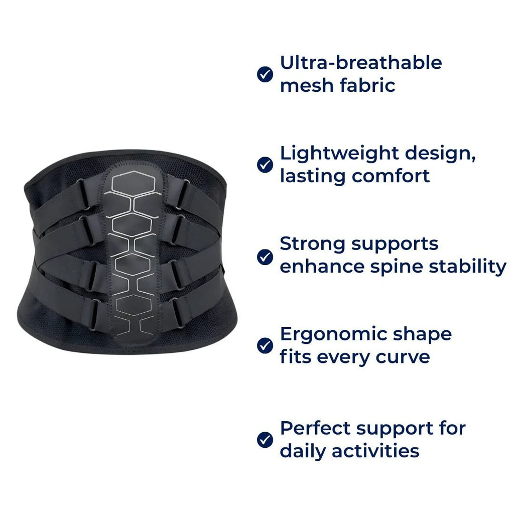Ultra-Breathable Lumbar Support Belt – Lightweight Stabilising Wrap for Pain Relief & Posture Support Bowlift by Bowlift