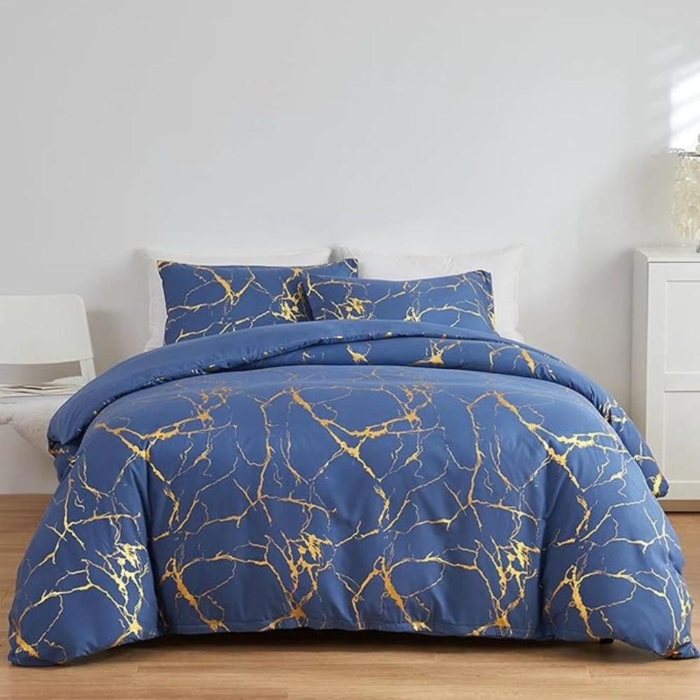 Lux Marble Premium Duvet Cover Set by Casa & Beyond