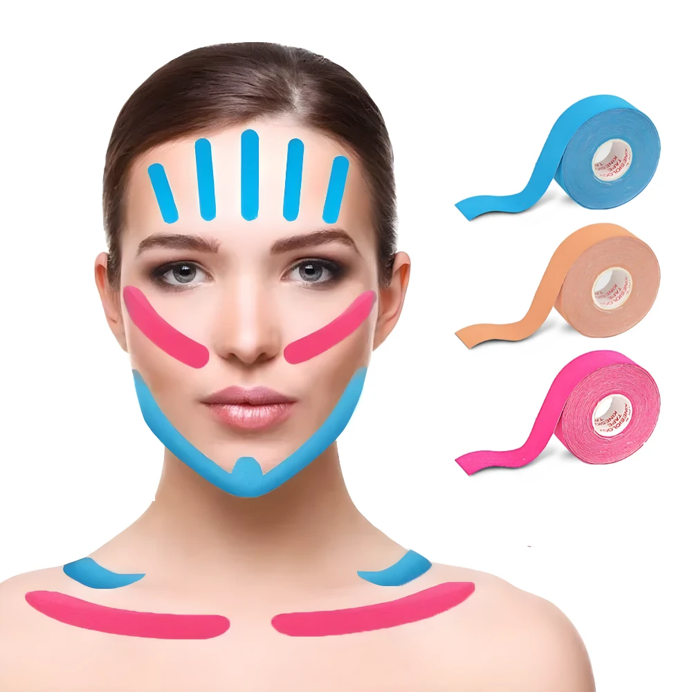Kinesiology Tape for Facial and Neck Wrinkle Reduction Bowlift by Bowlift