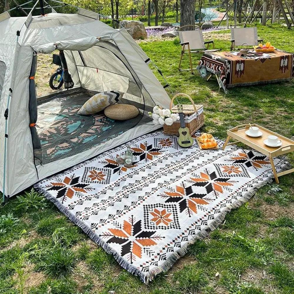 Moroccan Boho Pattern Picnic Mat by Casa & Beyond