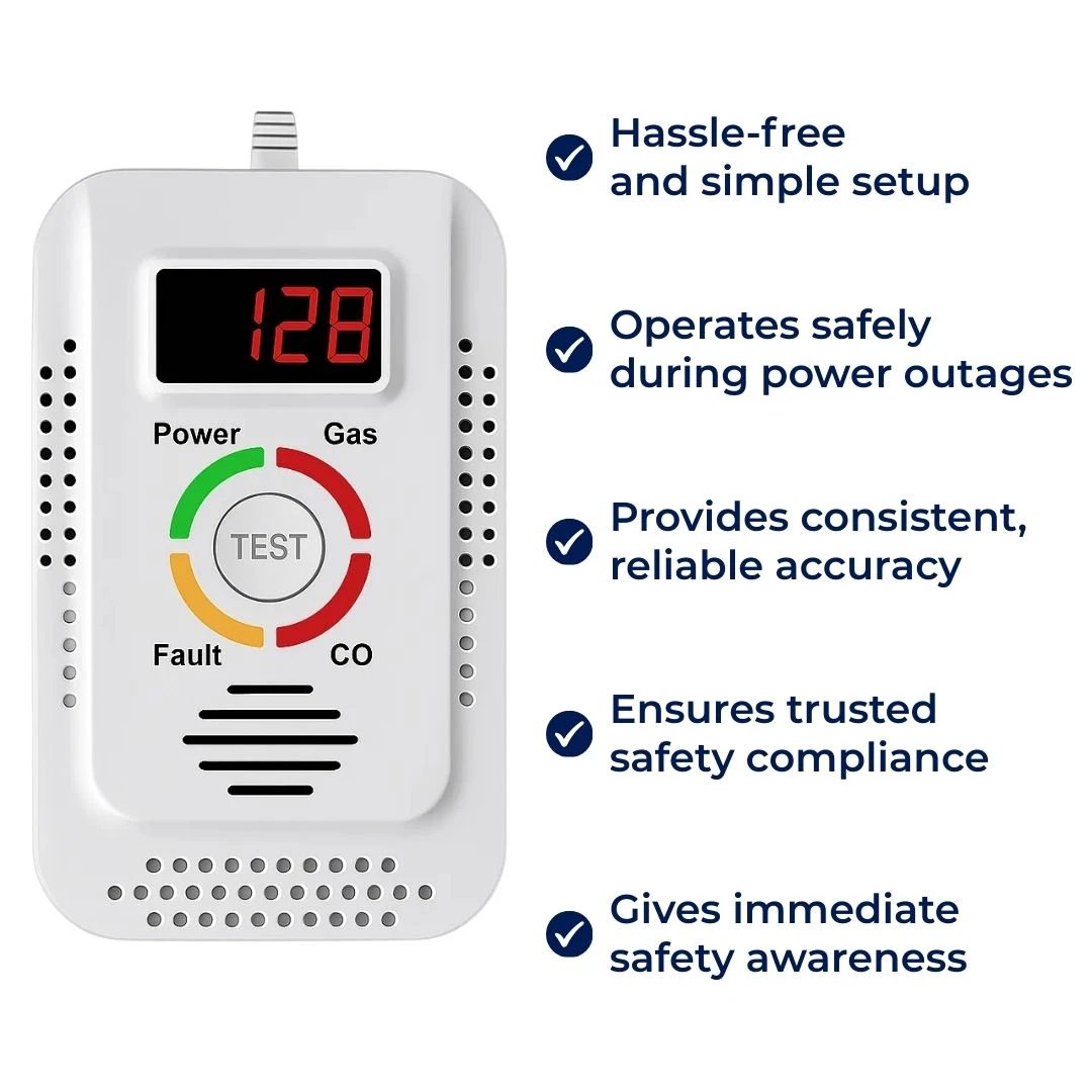 Digital Display – 85dB Loud Alarm – Home Safety Device – Early Warning Protection for Family Bowlift by Bowlift