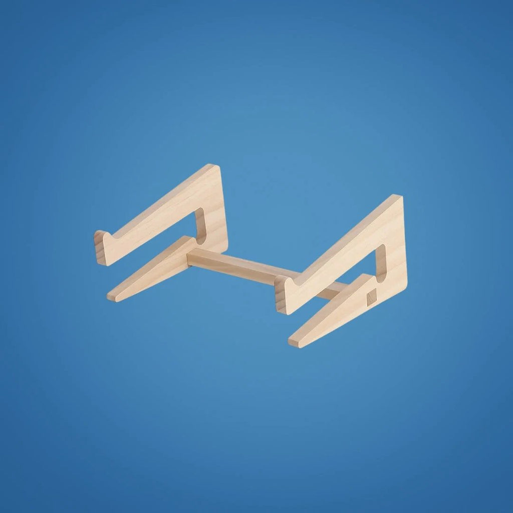 Ergonomic Neck Support – Ventilated Natural Wood – Prevents Overheating – Ideal for Home & Office Use Bowlift by Bowlift