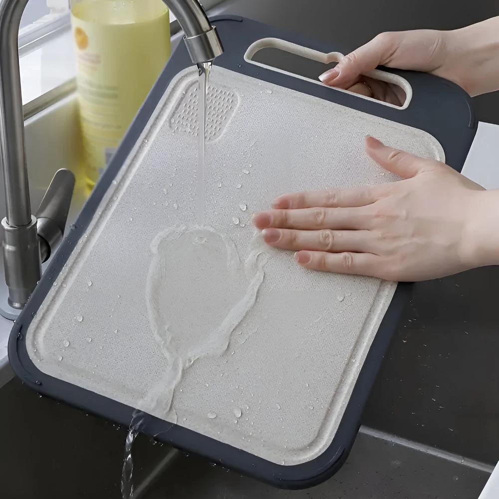 Reversible Stainless Steel Cutting Board by Casa & Beyond