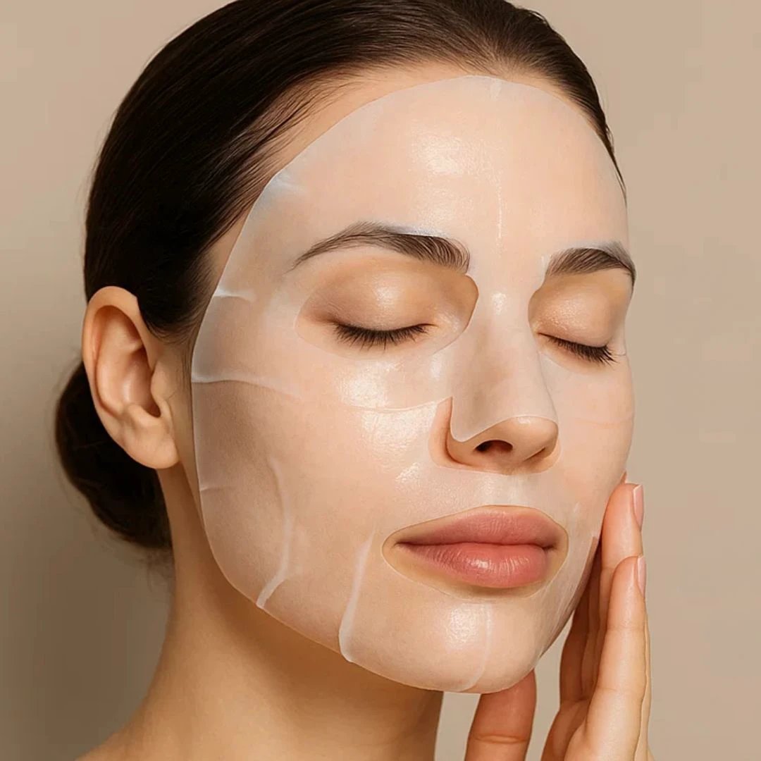 GlowRevive | Collagen Sheet Mask – Hydrating Overnight Treatment – Hydrogel – Anti-Ageing Skincare Bowlift by Bowlift