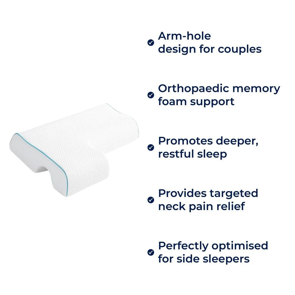 Arm‑Hole Comfort – Orthopaedic Neck Support – Pain Relief – Deeper, Restful Sleep Bowlift by Bowlift