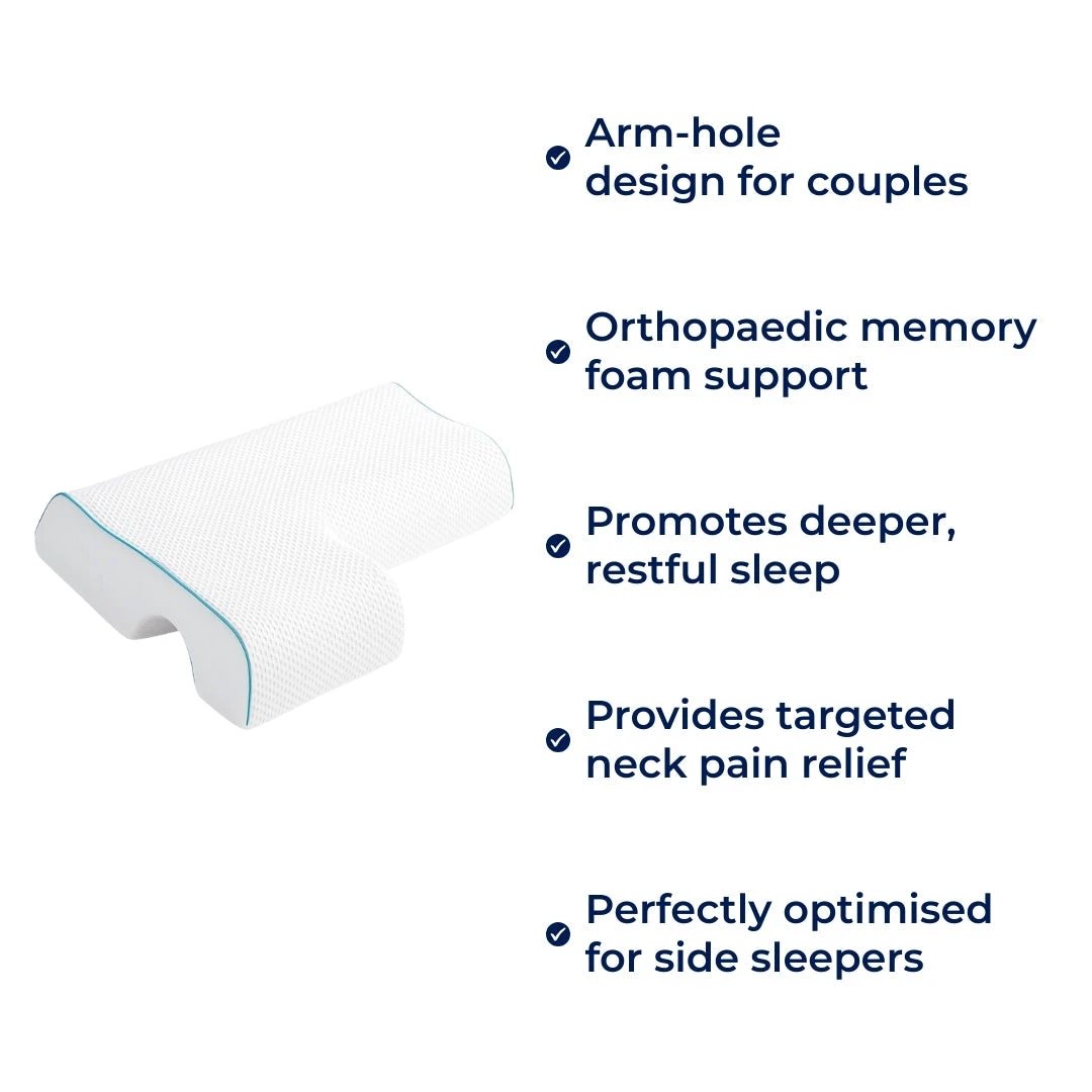 Arm‑Hole Comfort – Orthopaedic Neck Support – Pain Relief – Deeper, Restful Sleep Bowlift by Bowlift
