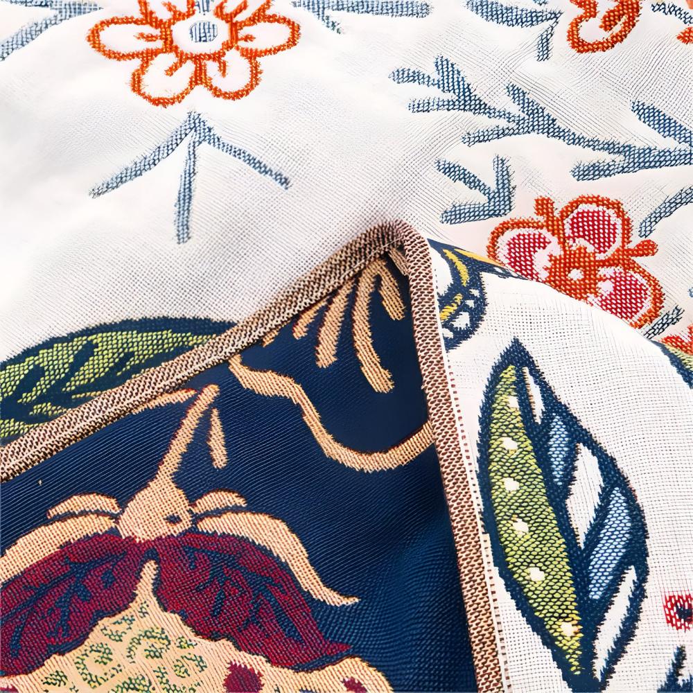 Reversible Garden Bloom Bath Towel by Casa & Beyond