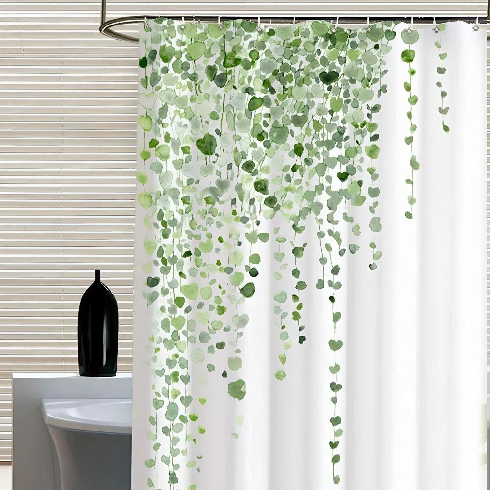 Leaf Drop Vine Shower Curtain by Casa & Beyond