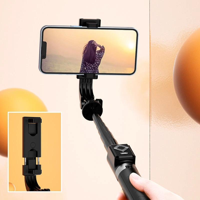 Selfie stick with LED additional light by Bowlift