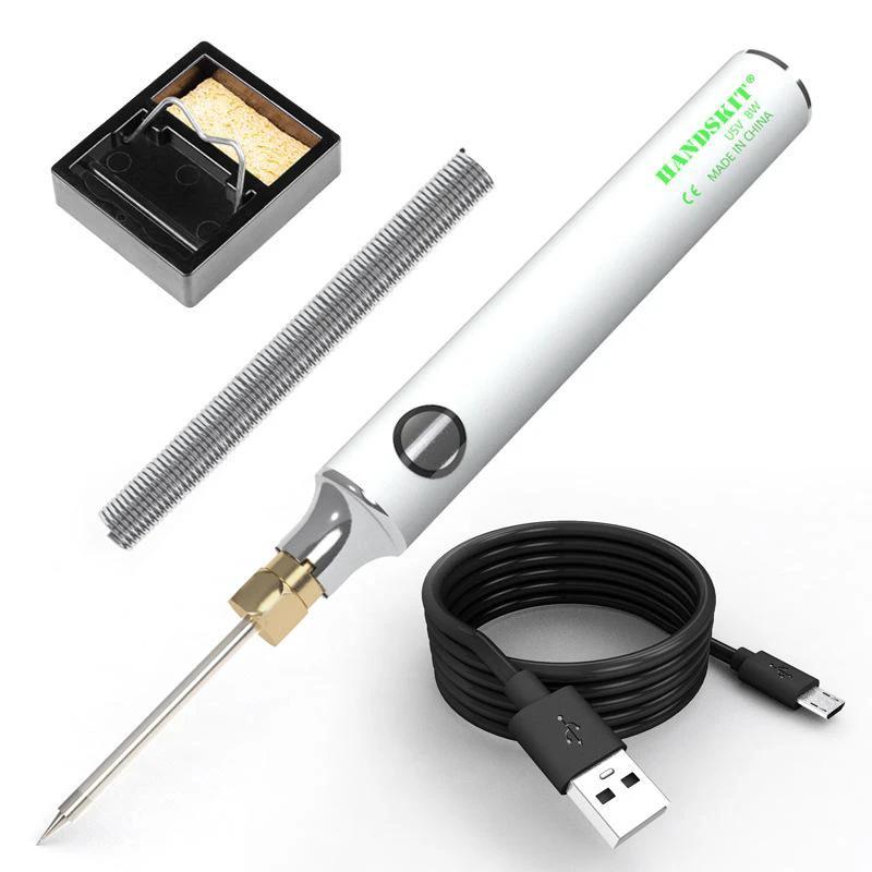 Portable Electric Soldering Iron Set Usb by Bowlift