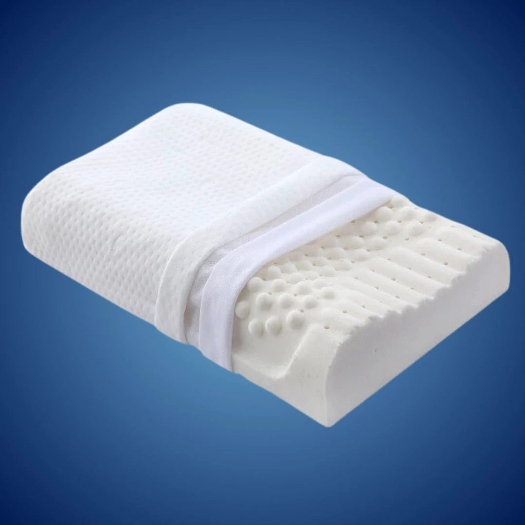 EcoNeck Comfort | 100% Natural Latex Orthopedic Pillow - for Neck Pain - Comfortable and Supportive Pillow - Better Sleep - Wellness Bowlift by Bowlift