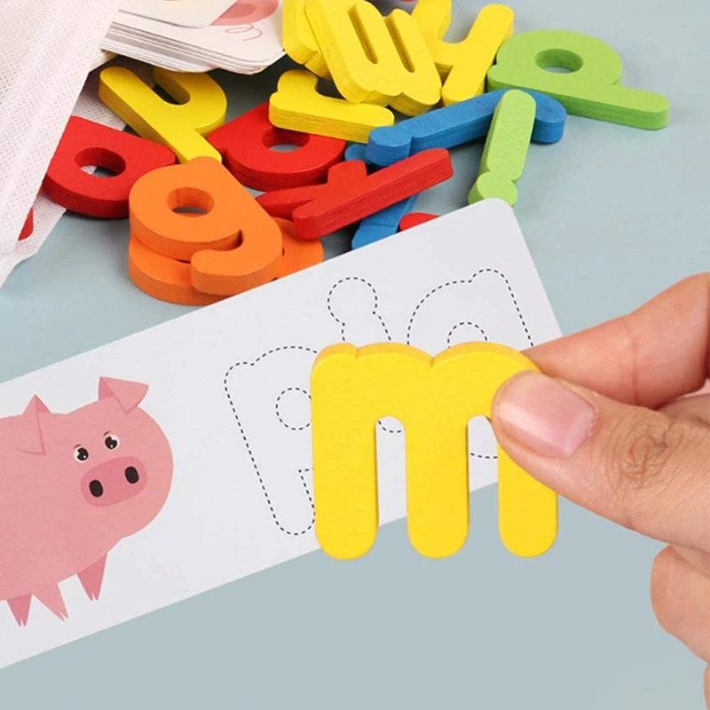 Letter recognition spelling game by Bowlift